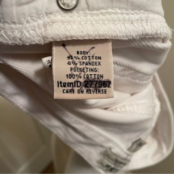 L.L. Bean Denim‎ Capris White Classic Fit Jeans Women's Size 4 Regular EUC - Picture 4 of 4